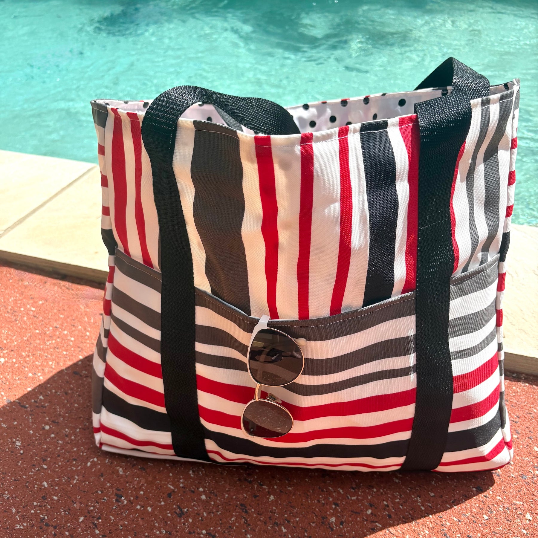 Striped Beach Bag