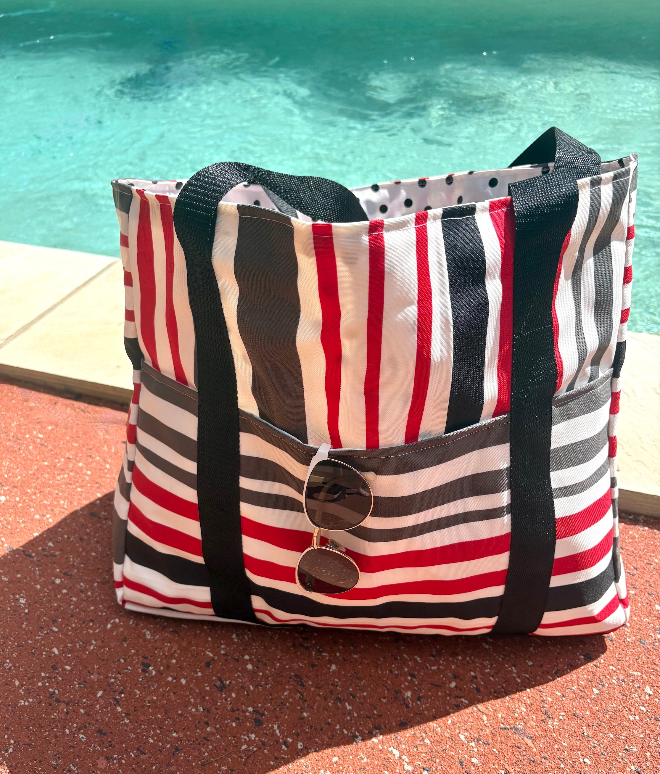 Striped Beach Bag