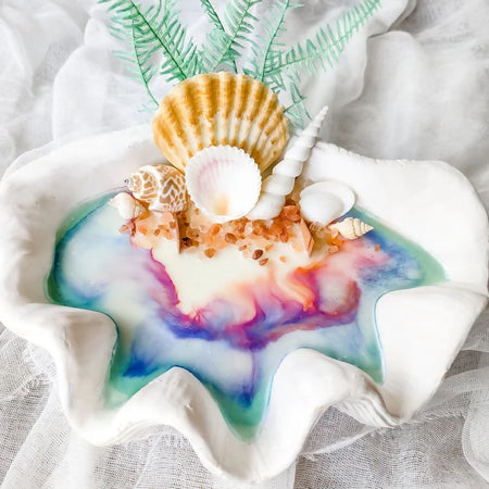 Oceans of Love Seashell Candle