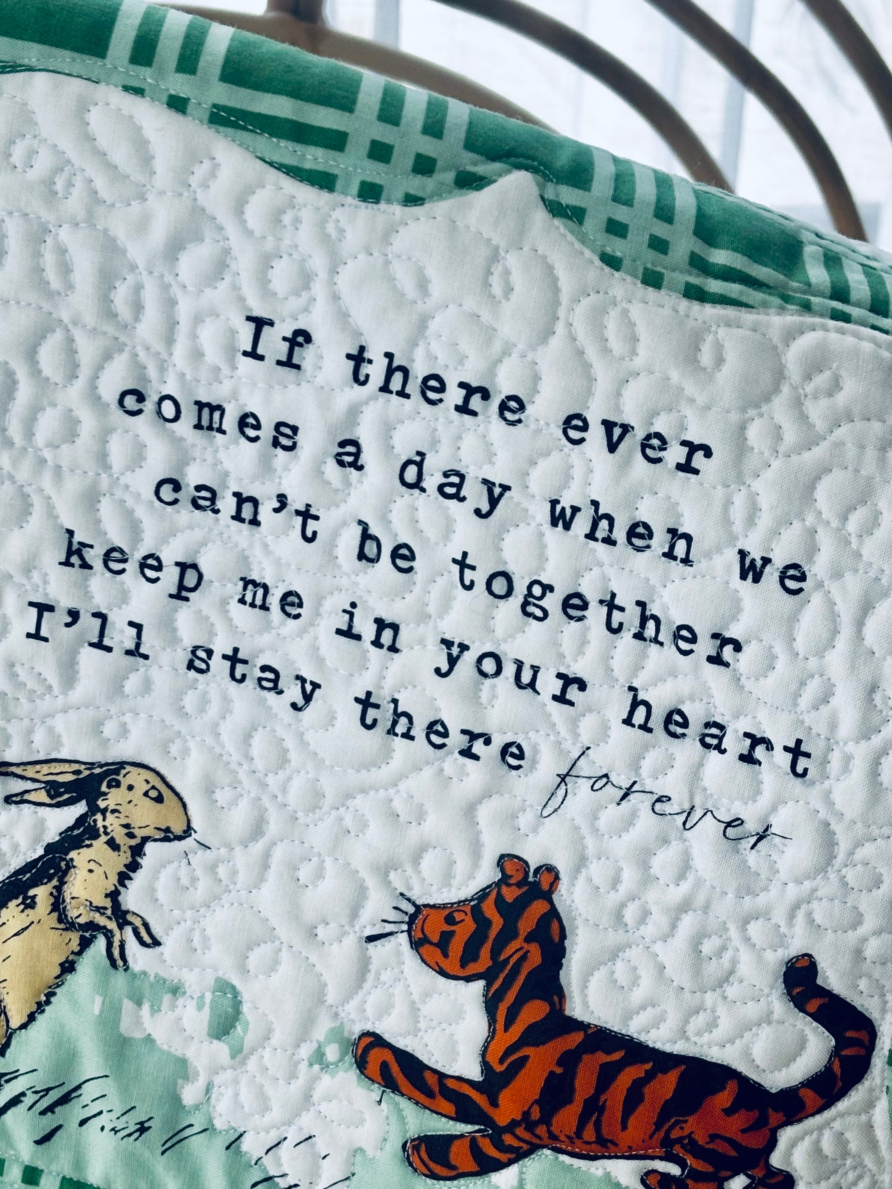 Custom order Hayley Handmade Baby Quilt