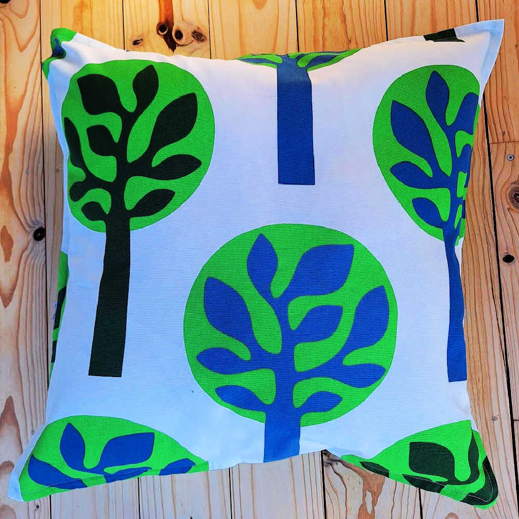 Large Cushion | Funky Tree Design | Includes Insert