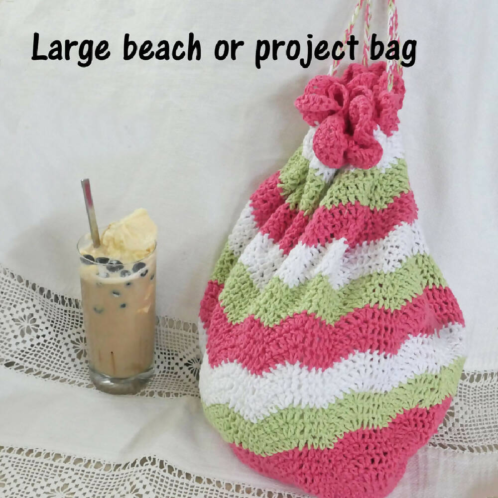 Project / market bag, beach bag cotton