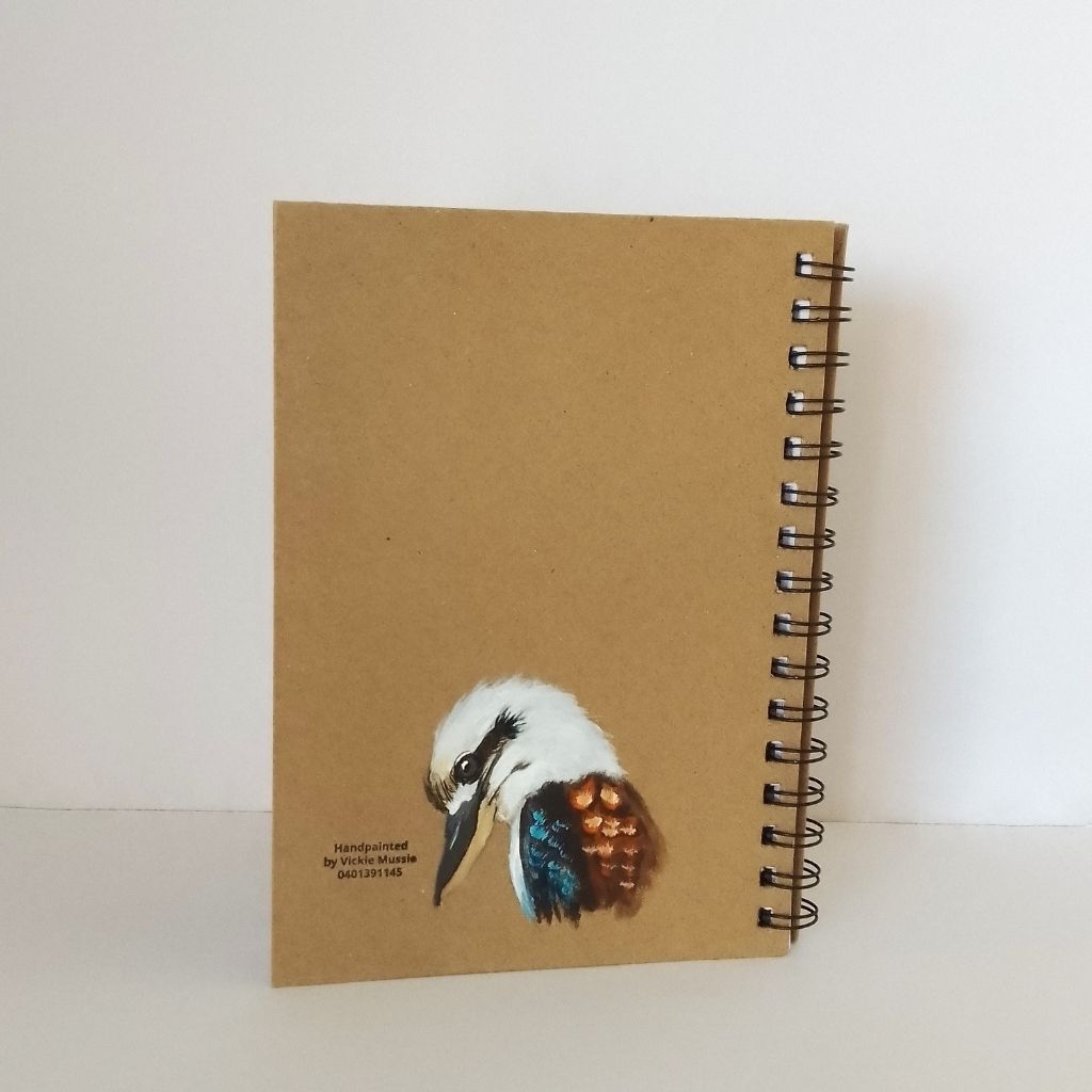 Kookaburra handpainted Notebook Size A5 Lined