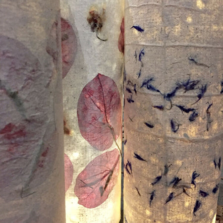 Handmade Paper Glass Light - Christmas Gift includes 1m fairy lights inside!