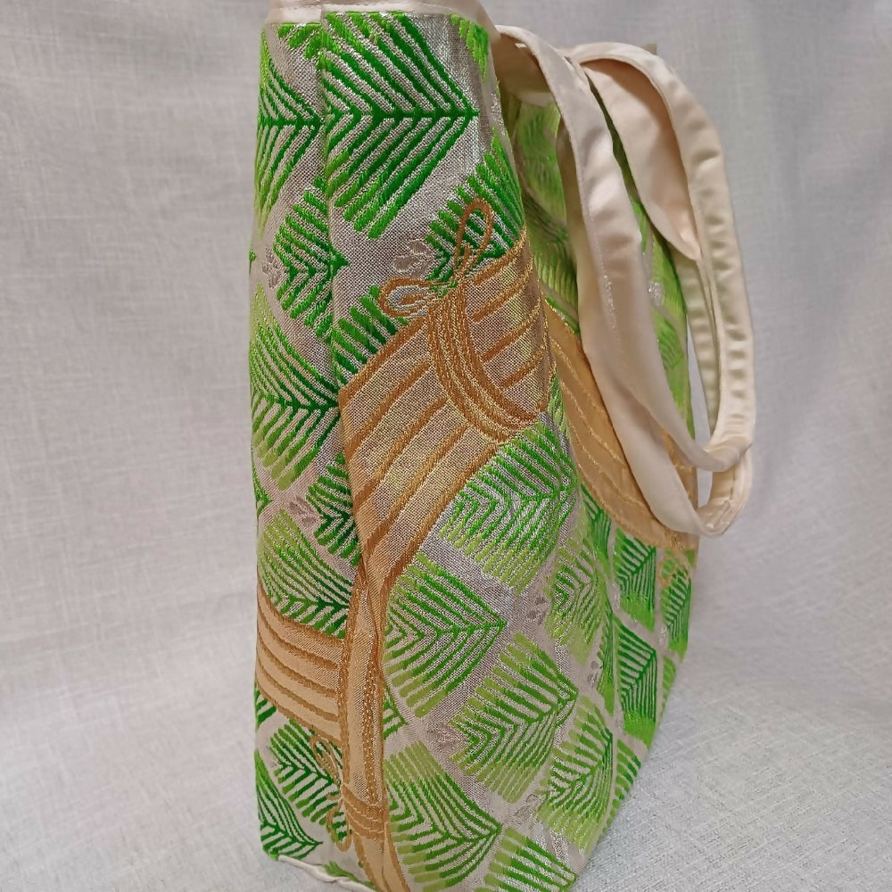 maru-ya_toto bag_green gold 2