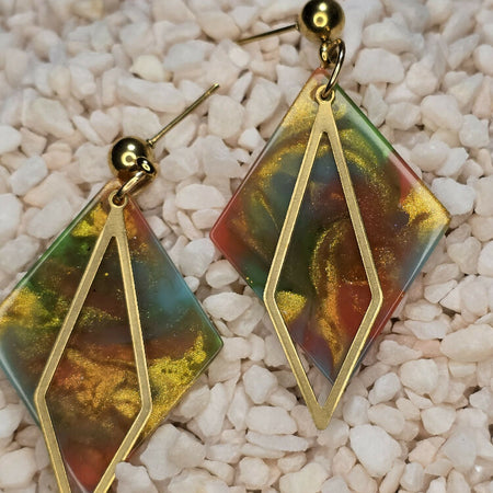 Fortune Teller- Diamond Drop | Handmade Earrings