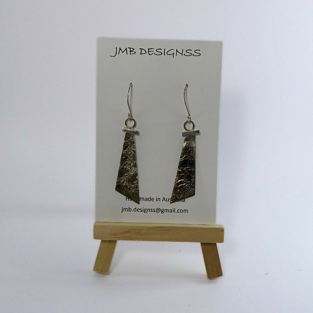 Sterling silver and copper card M003