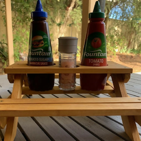 Condiment Holder Picnic Table