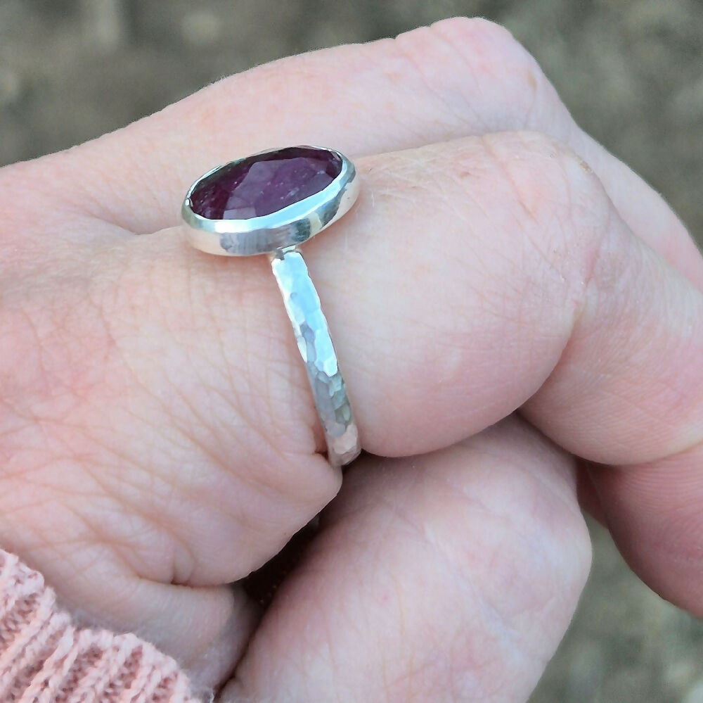 Ruby in Zoisite Ring S MI2