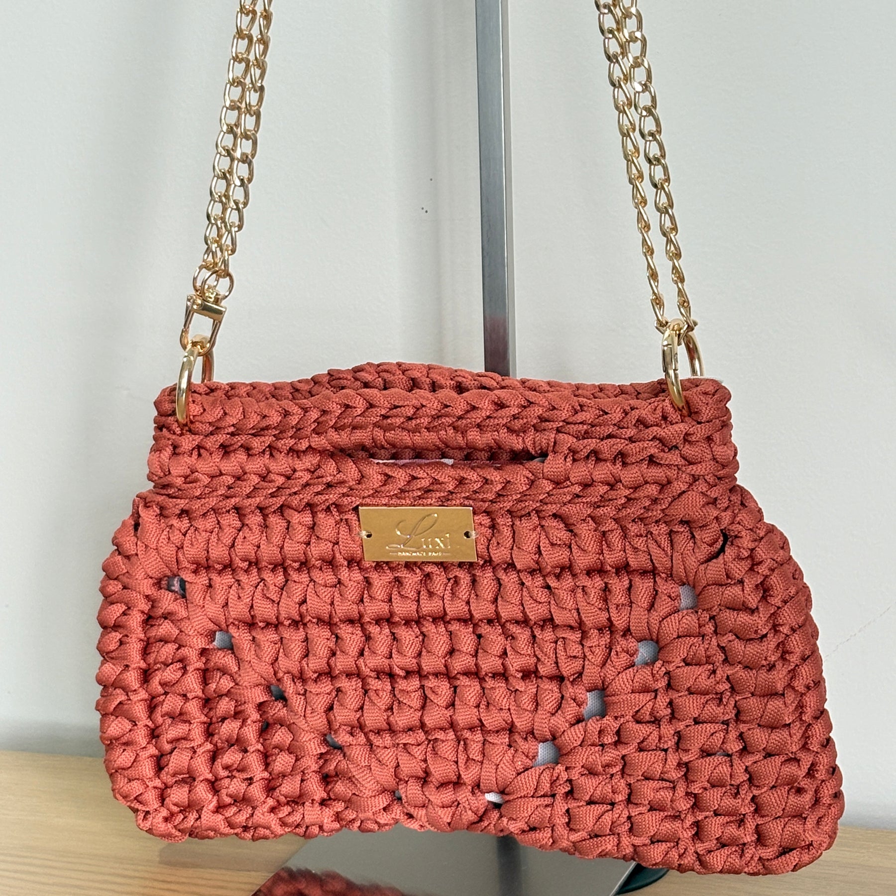 Verona Clutch with Chain Straps