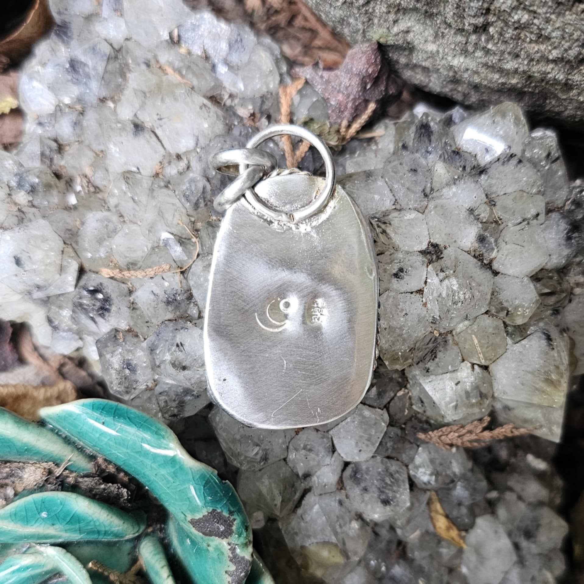 Phosphosiderite Sterling Silver Pendant
