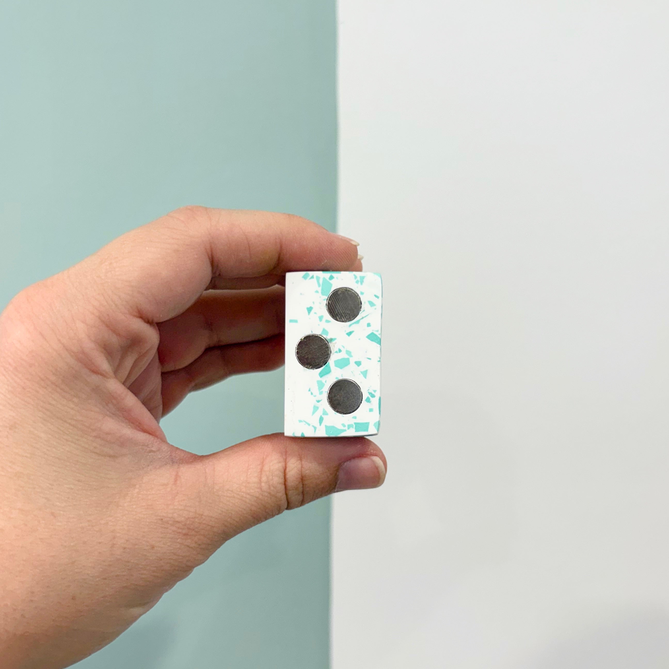 terrazzo magnetic test tube holder, fridge vase, propagation