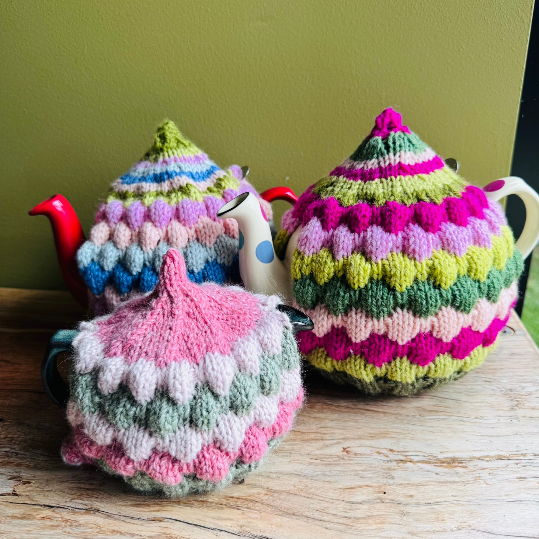 Custom made Teapot cosies - handmade in natural wool