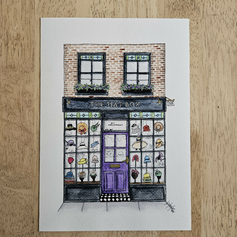 art print - the storefront series - the hat box