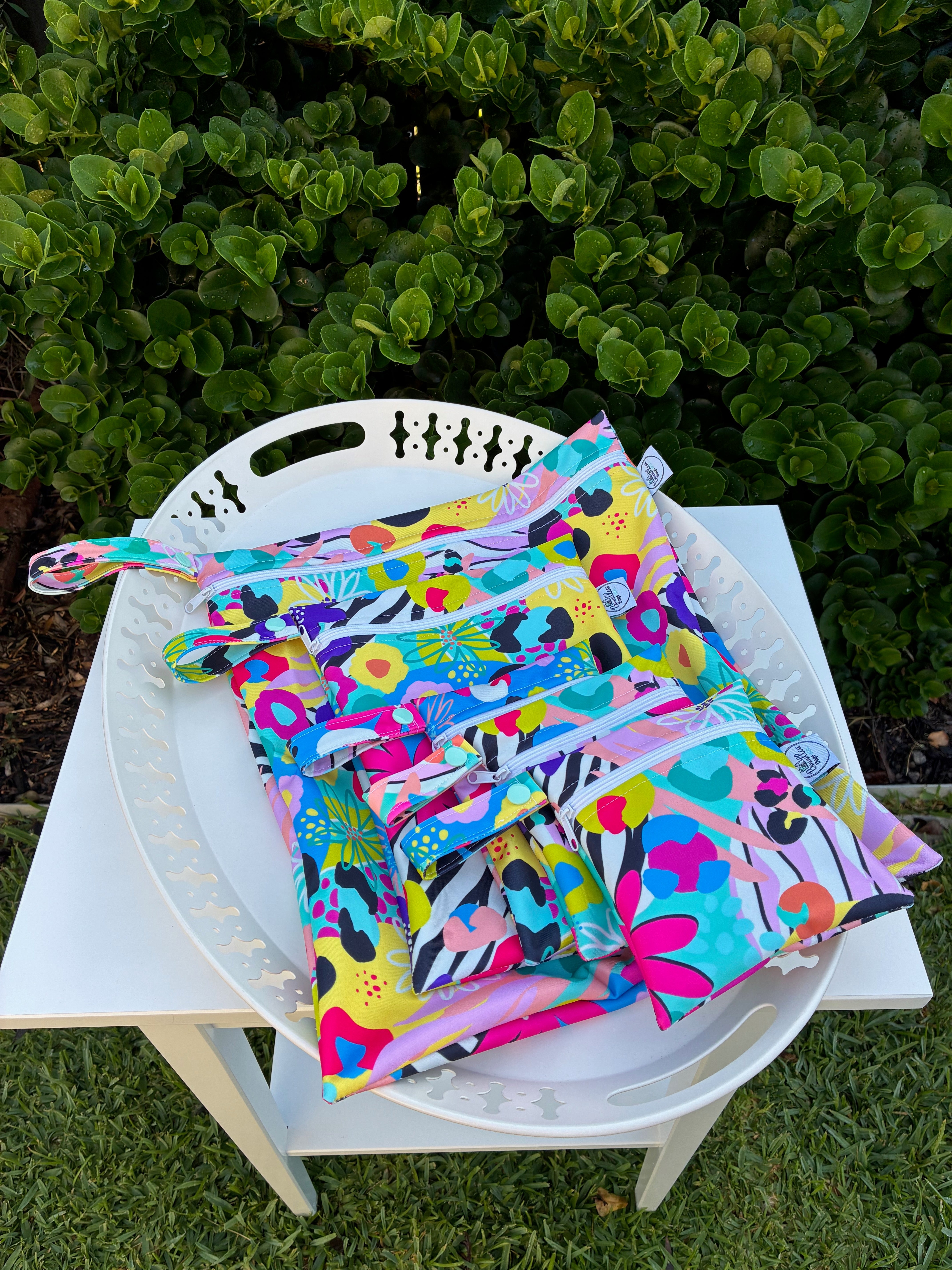 READY MADE Water-resistant wet bags - Barbarella (Ladybird and Roar)