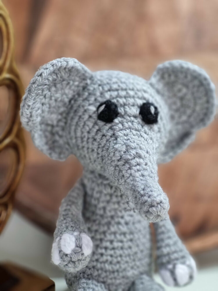 Elephant crochet toy