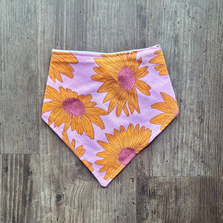 Bandana Bib Floral Pink