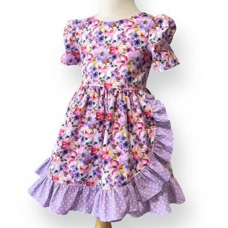 SIZE 3 Watercolor Floral CASSIA Dress - OOAK
