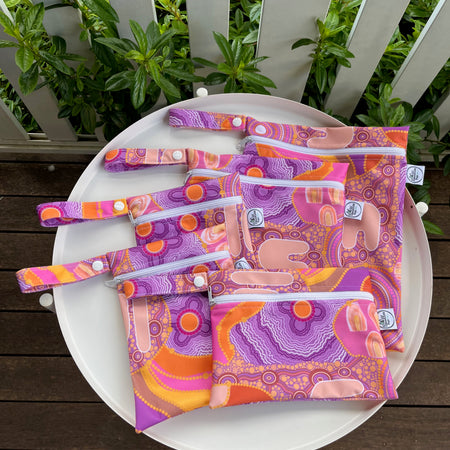 READY MADE Water-resistant wet bags - Mum (Art with Nunj)