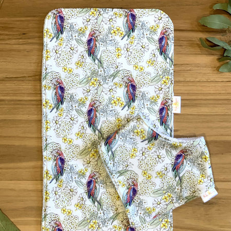 Baby Bib and Burp Cloth Set - May Gibbs Rosellas
