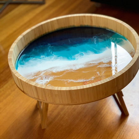 Bold beachside tray table