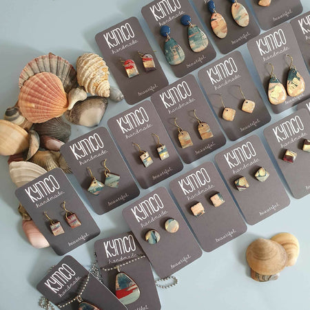 The Sea Dreams Collection | Resin art earrings | Part 1 | Small dangles | Pendants