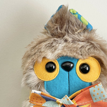 Littlebear Plush Easter Gift Brown 18cm Handmade Decorative Fur Bear