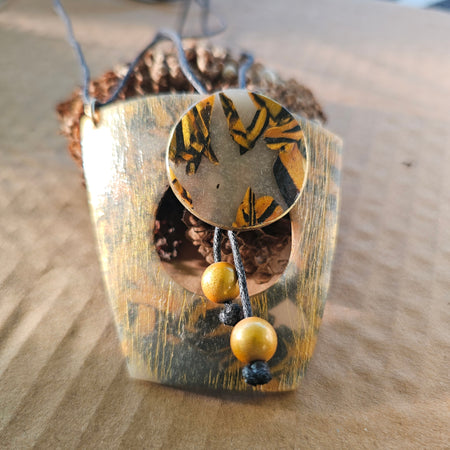 TRACES OF LIGHT PENDANT - ARTISAN POLYMER CLAY