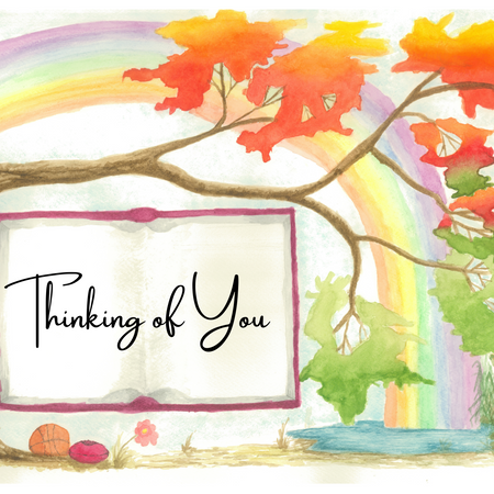 Thinking of You - Original Art Greeting Card