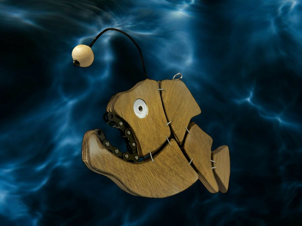 Angus - Steampunk Anglerfish Wall Art