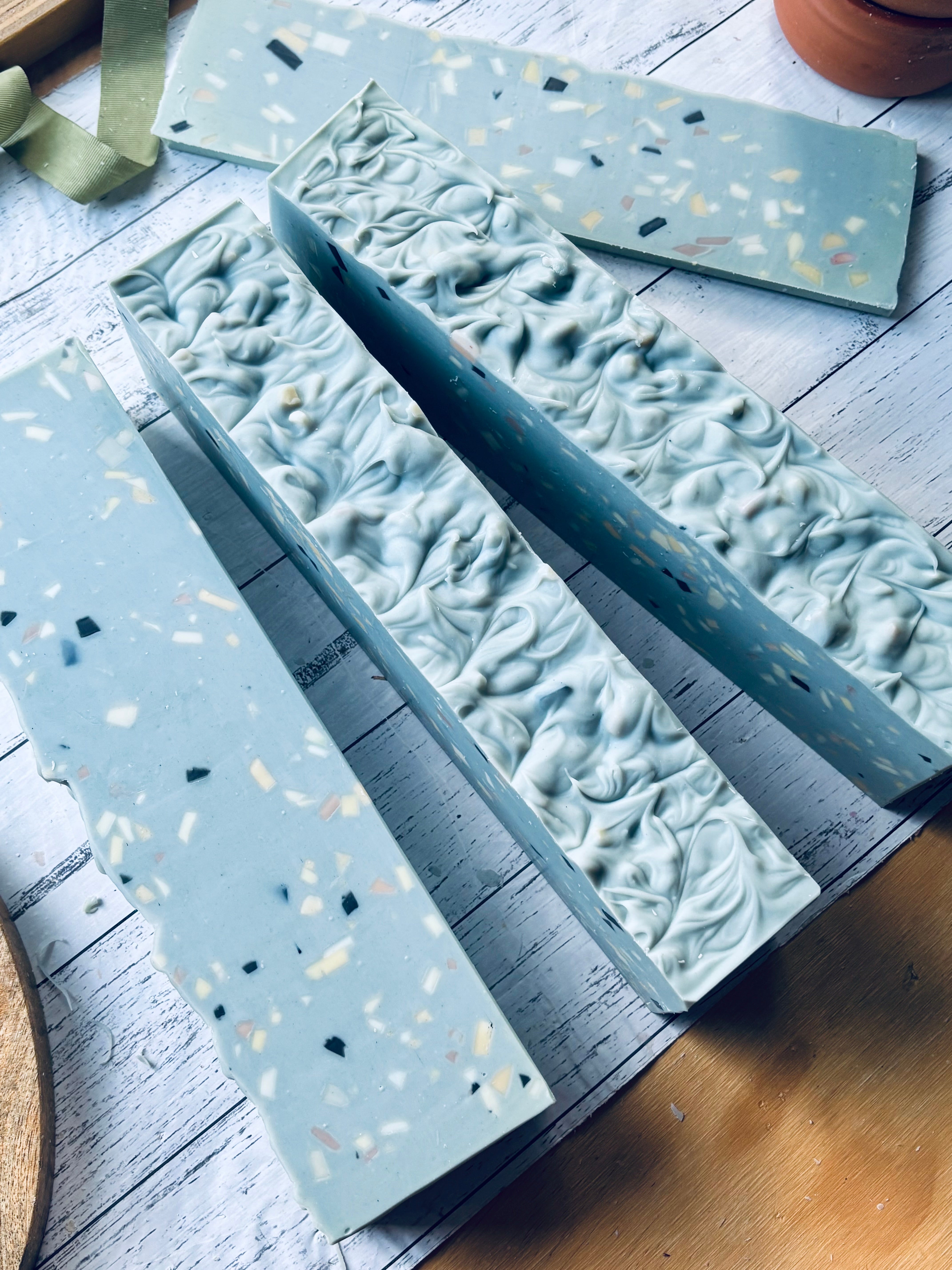 Handcrafted Natural Soap | Terrazzo Blue