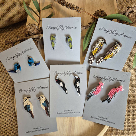 Aussie Birds Mini Stud Earrings (CHOOSE FROM 7 BIRDS)