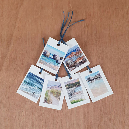 Gift Tags - Set of 6 - Beachscapes