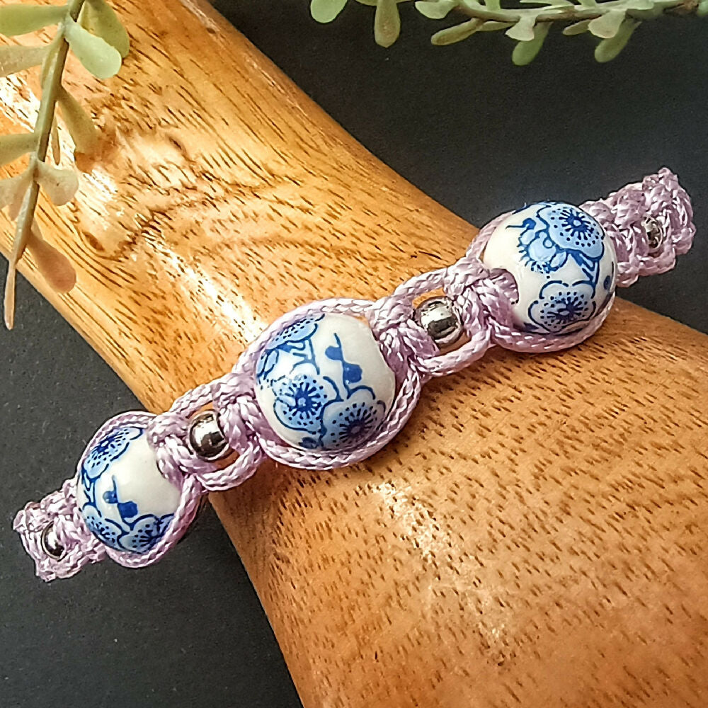 Beaded Macrame Bangles