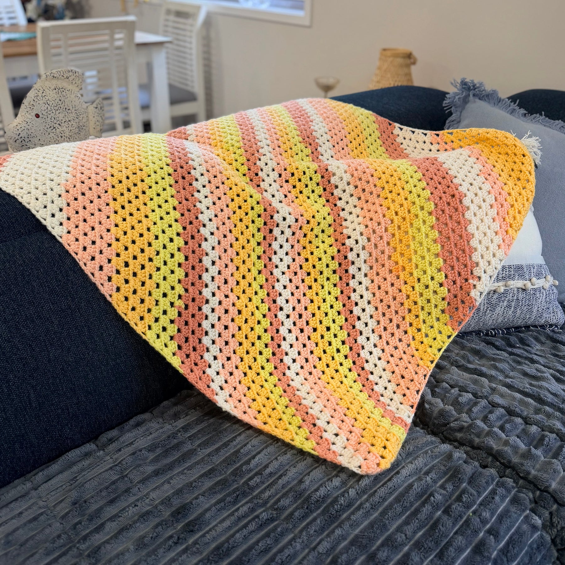 #004 Corner to Corner Baby Blanket