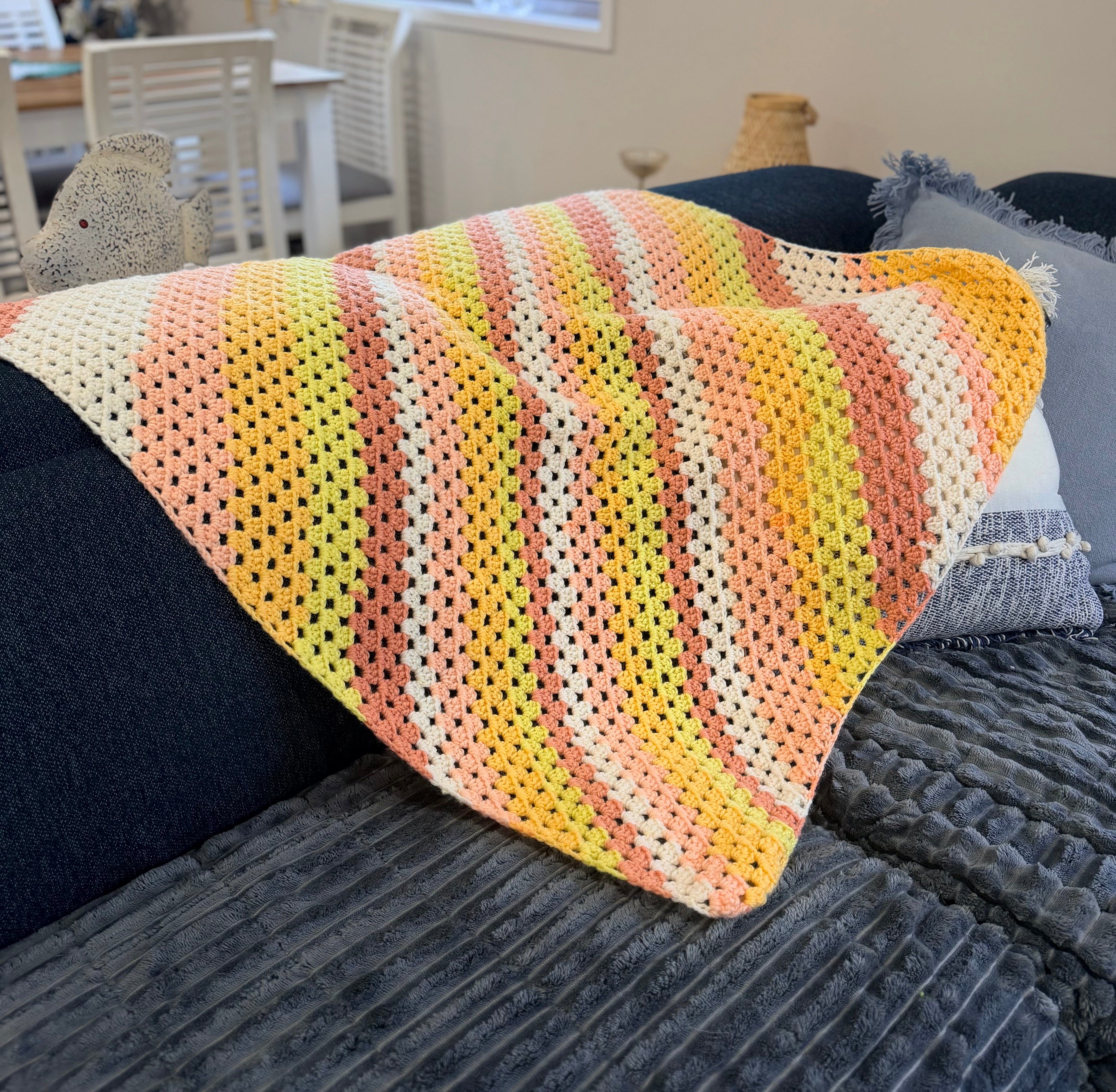#004 Corner to Corner Baby Blanket