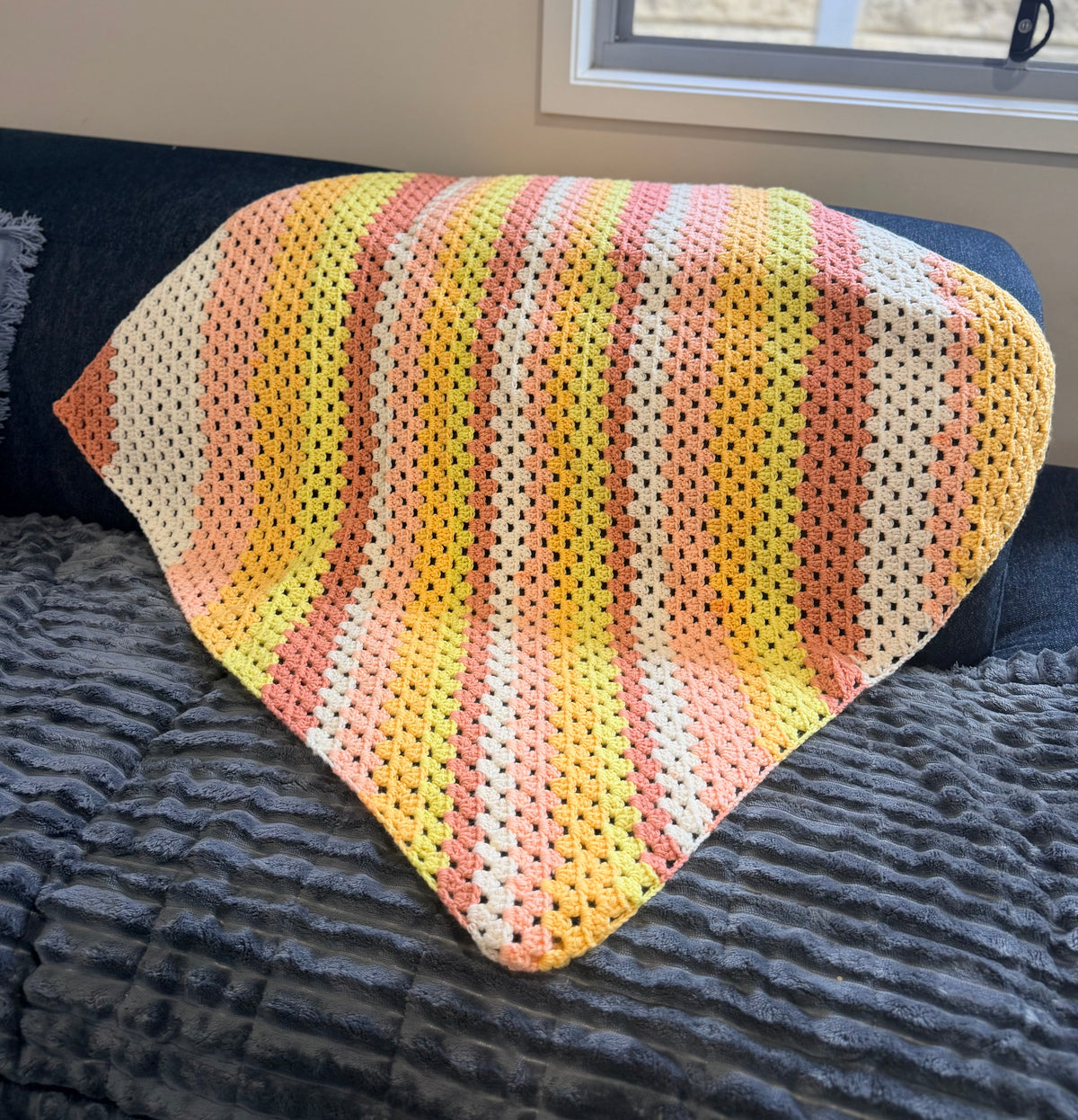 #004 Corner to Corner Baby Blanket