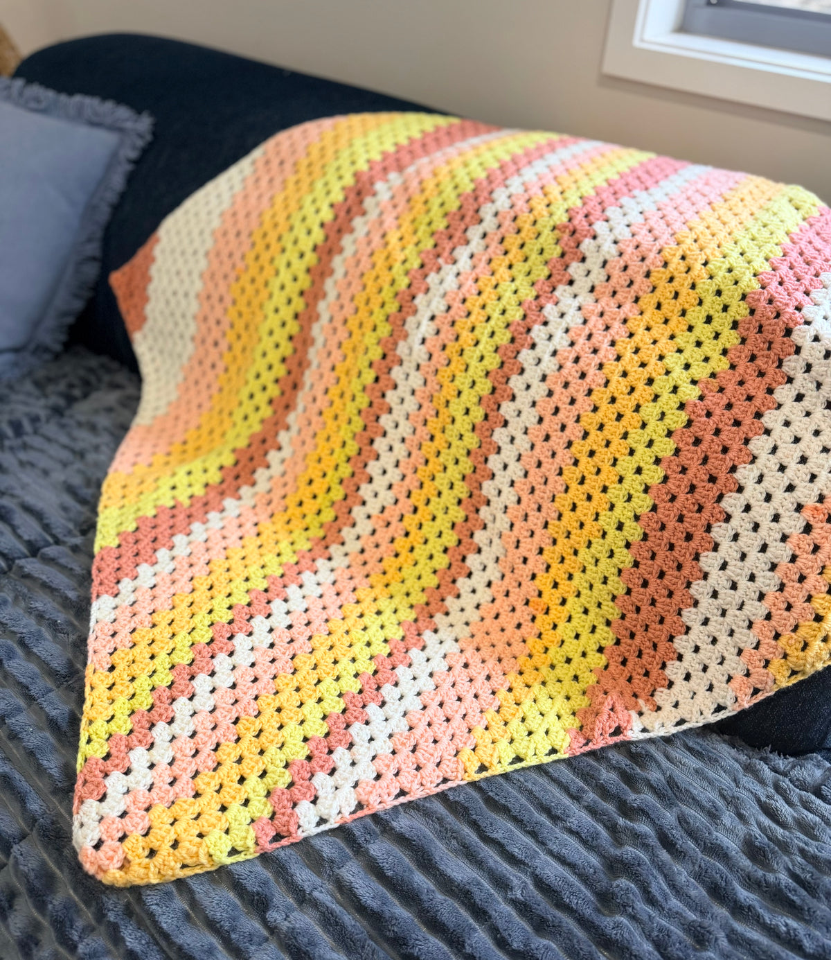#004 Corner to Corner Baby Blanket