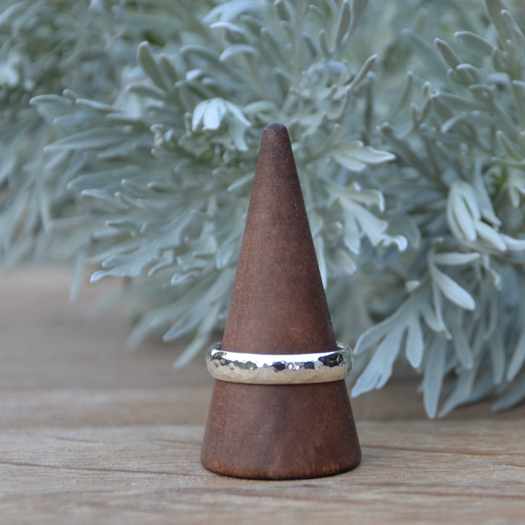 Unisex Hammered Rings (two widths available)