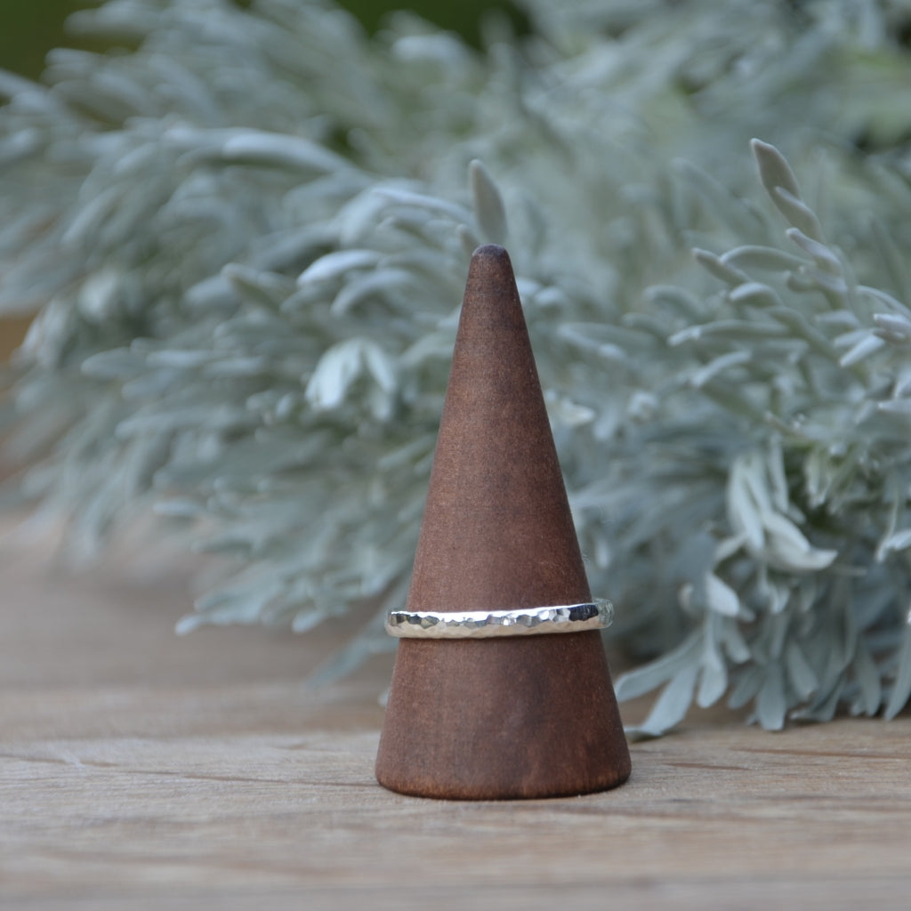 Unisex Hammered Rings (two widths available)
