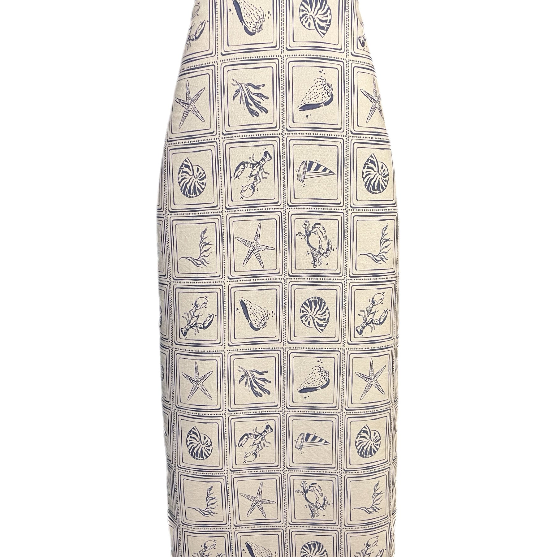 Padded Ironing board cover - Beach Squares