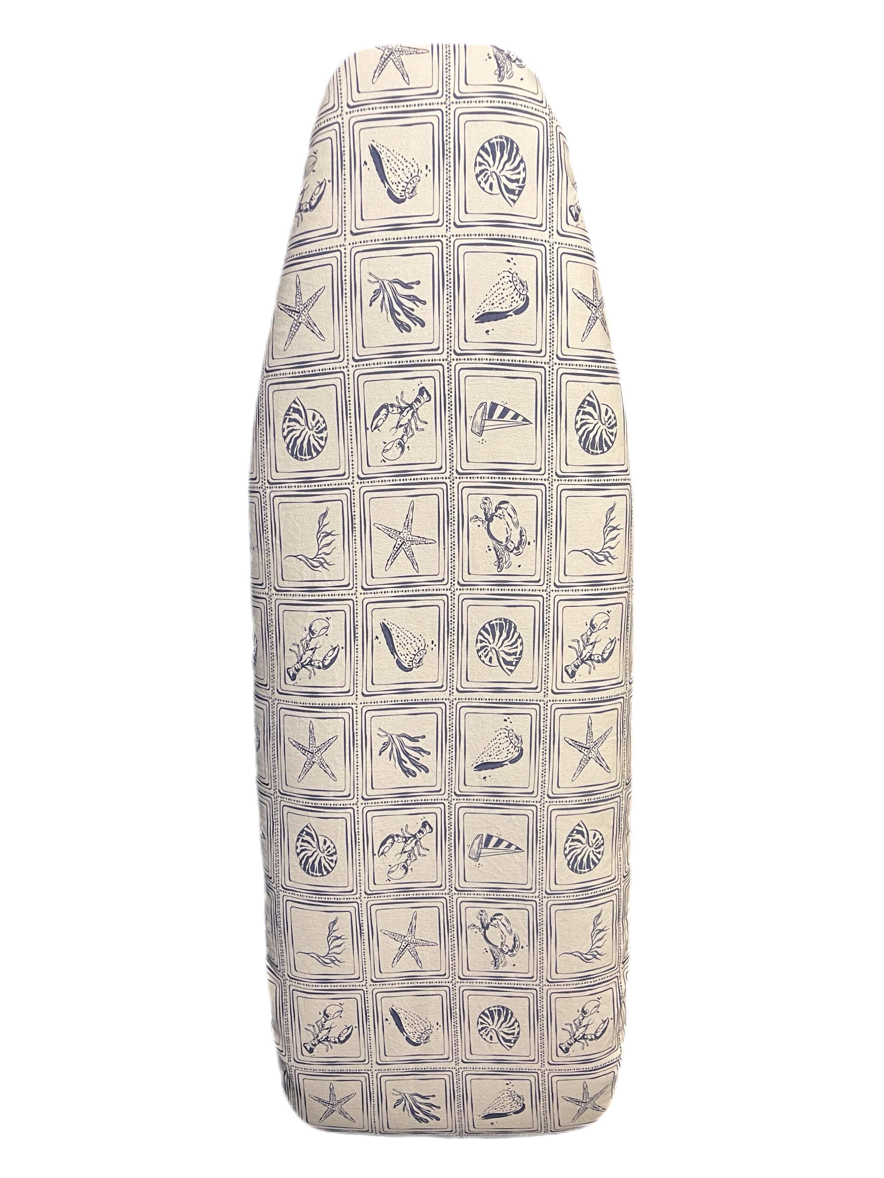 Padded Ironing board cover - Beach Squares
