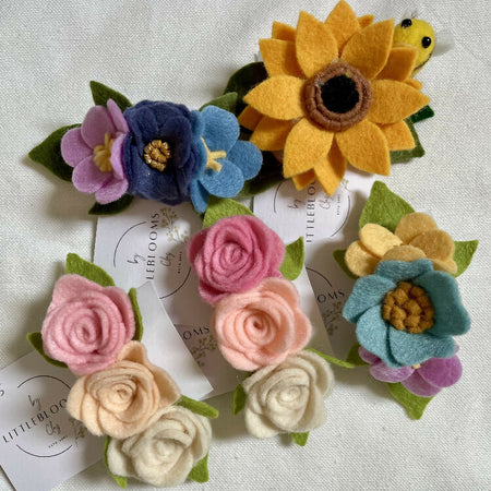 Flower Barrette Clip