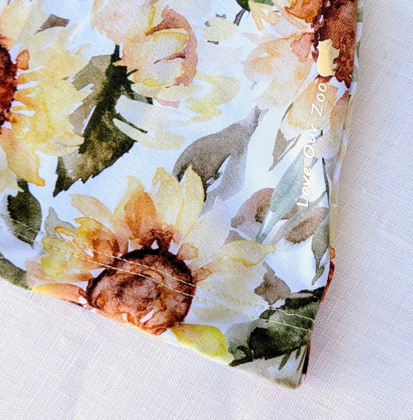 Girls Twirly Dress, Sunflower Collection, Handmade by Love Our Zoo