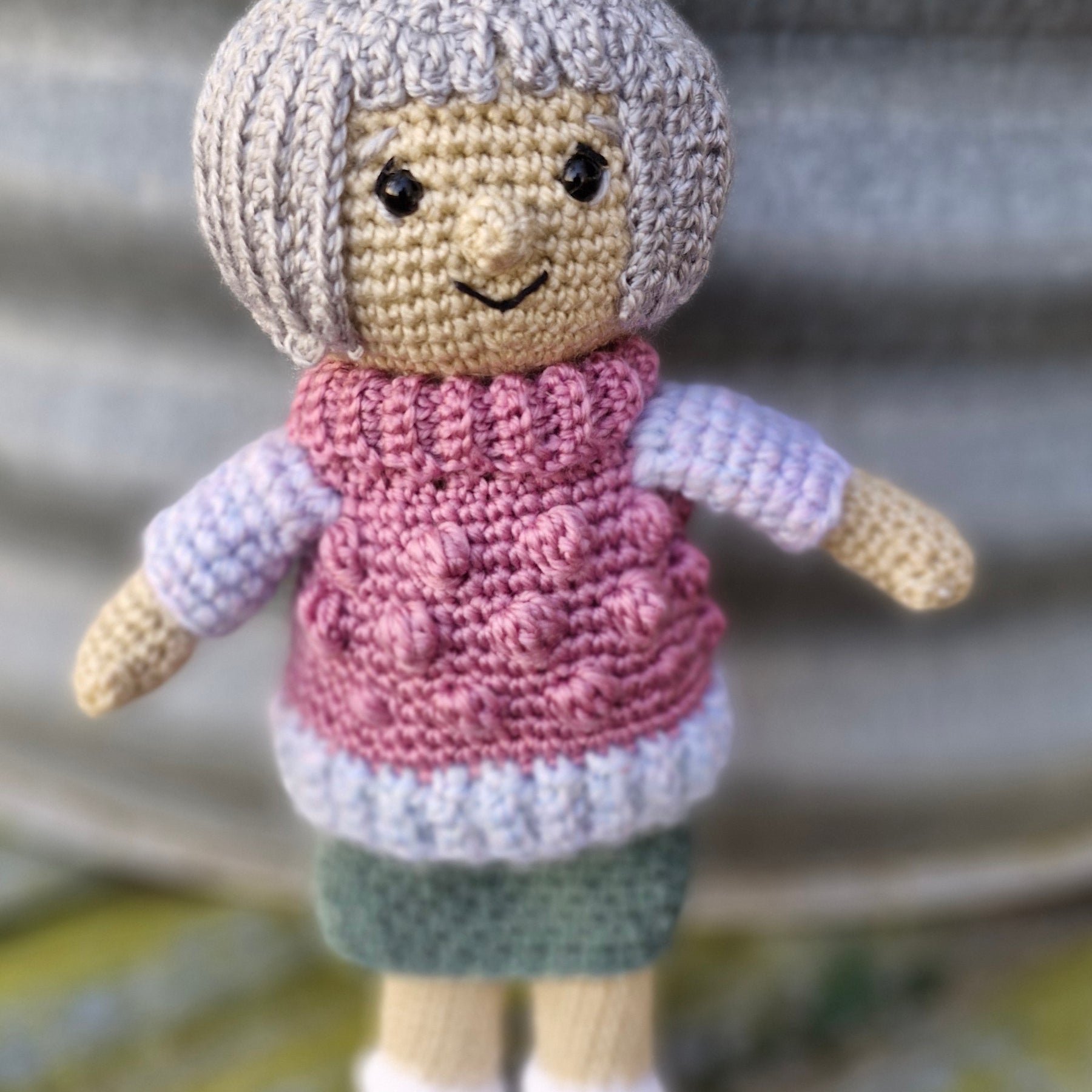 Sweet stitched Granny: The Handmade 'GRANDMA' Doll