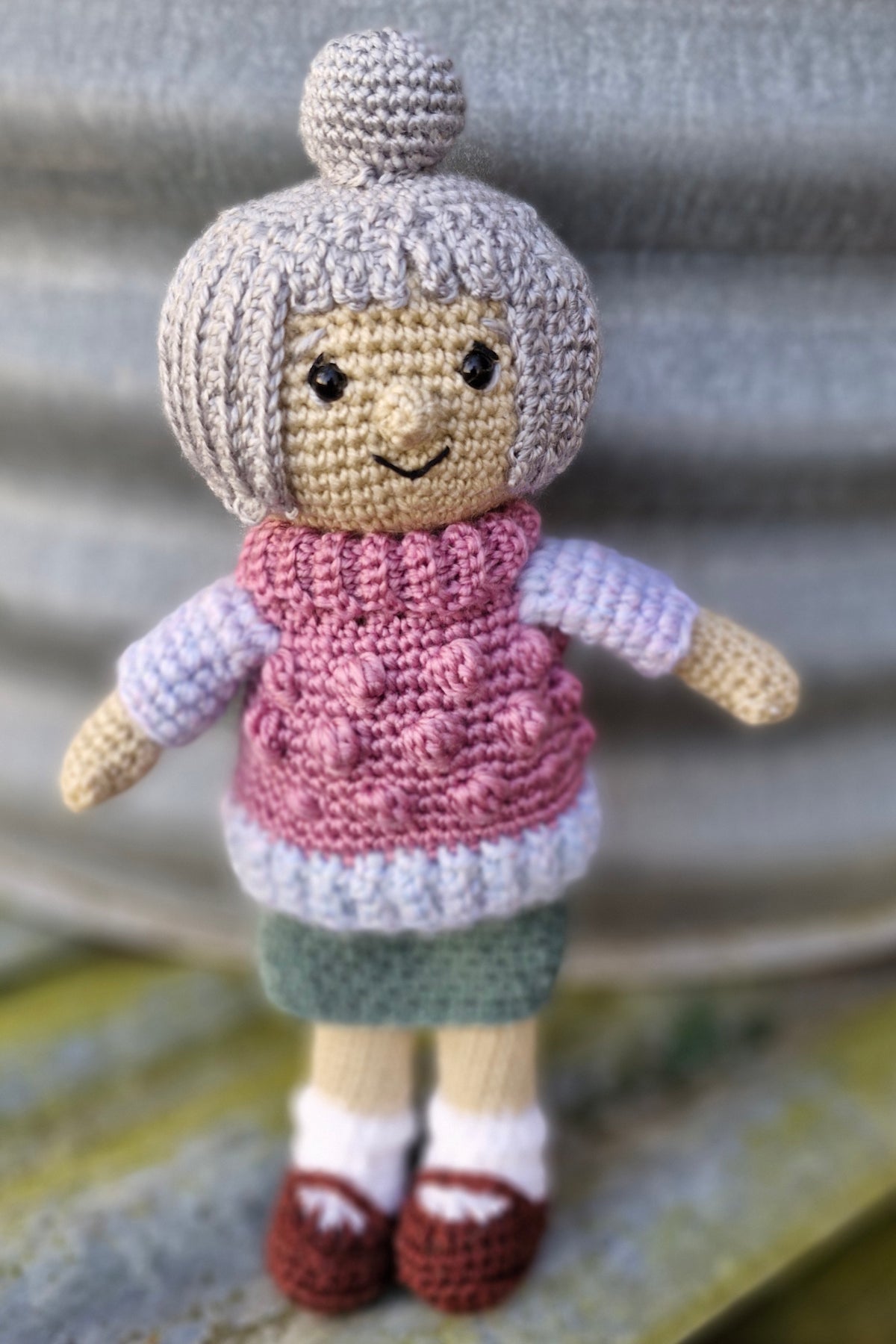 Sweet stitched Granny: The Handmade 'GRANDMA' Doll