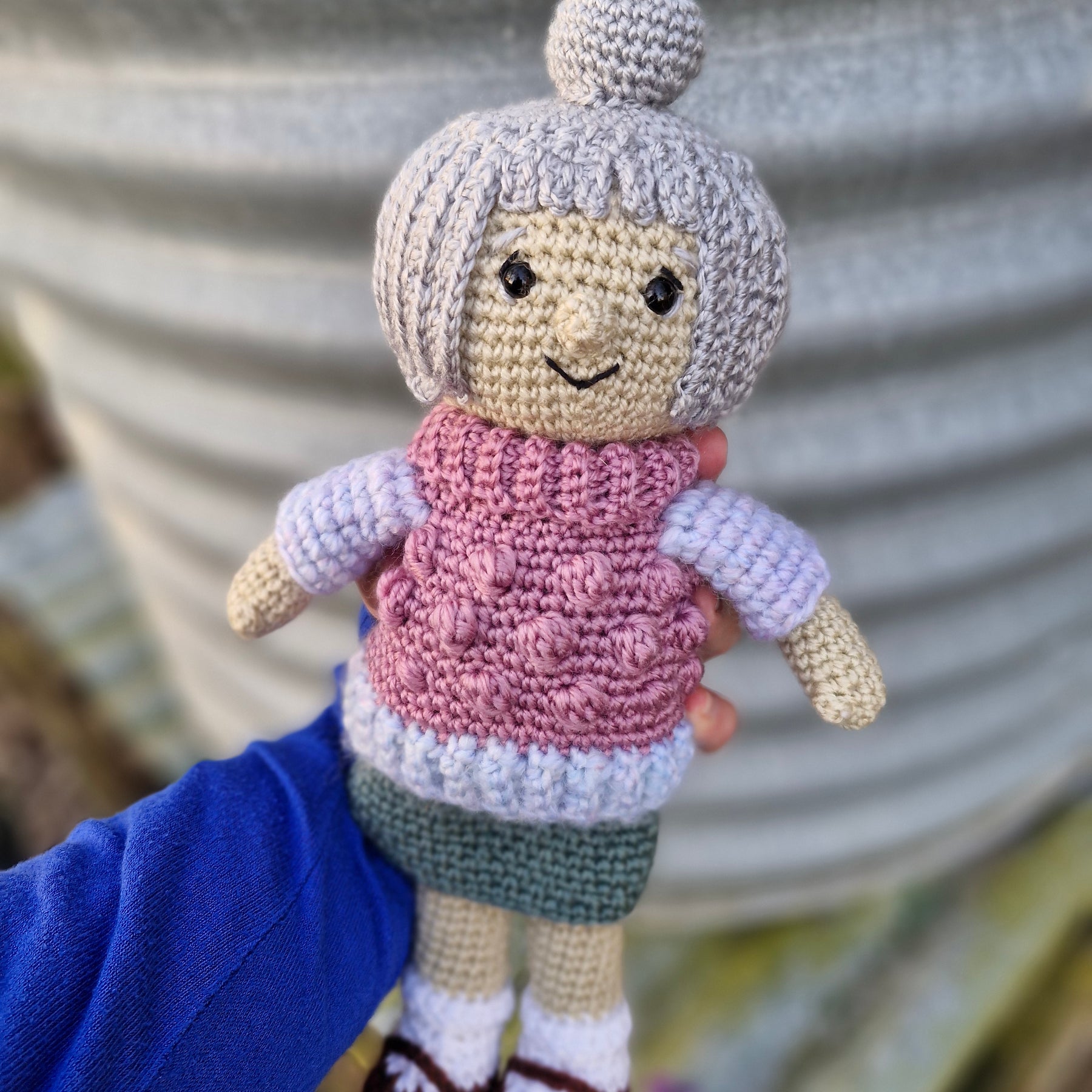 Sweet stitched Granny: The Handmade 'GRANDMA' Doll