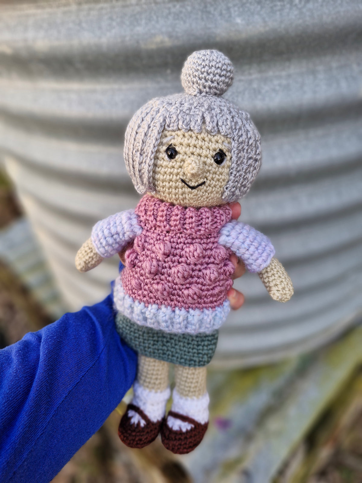 Sweet stitched Granny: The Handmade 'GRANDMA' Doll