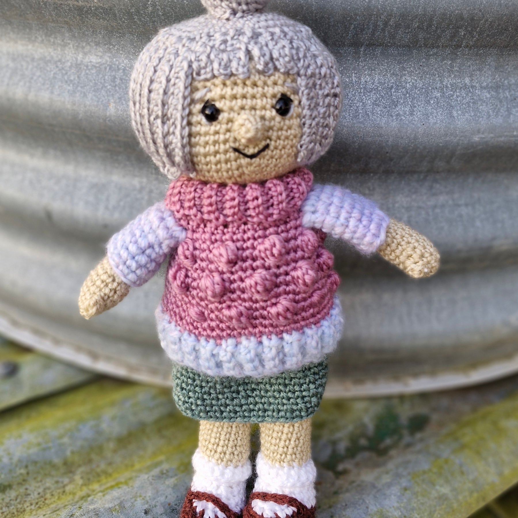 Sweet stitched Granny: The Handmade 'GRANDMA' Doll