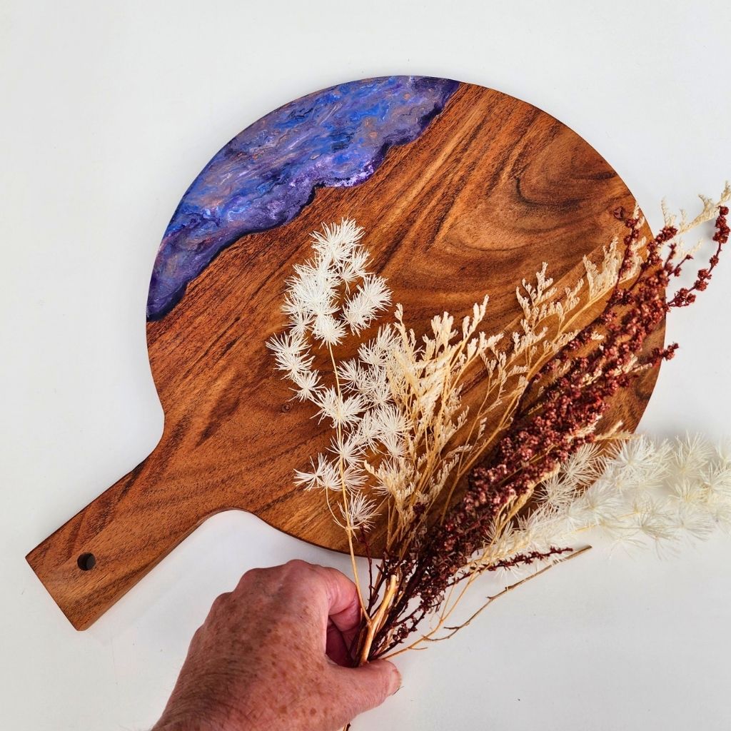 "Galaxy Grove" - resin Charcuterie Board
